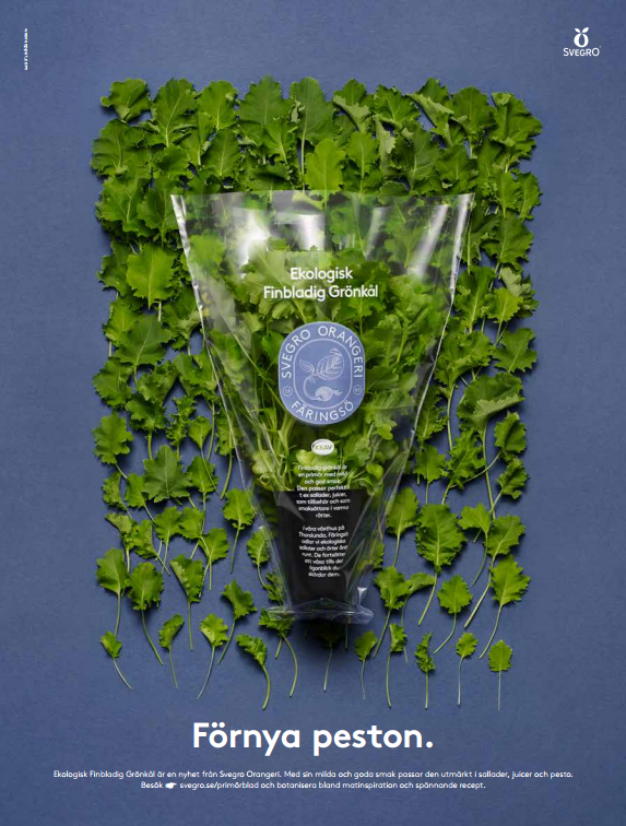 Svegros kampanj med produkter från Svegro Orangeri - annons i Elle Mat & Vin nr 6, 2016